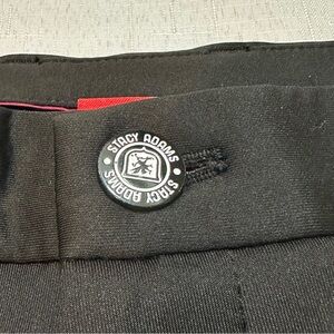 Stacy Adams Black with White Side Stripe Pants L